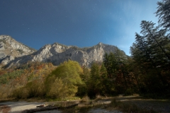 Seemauer with stars in moonlight