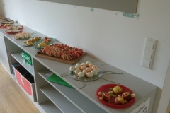 Kids food prepared for the break