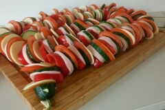 Veggie-Sausage-Cheese Snake