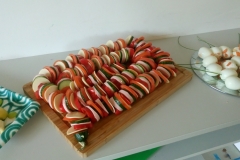 Veggie-Sausage-Cheese Snake 2