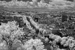 Downtown Graz with river Mur with 720nm IR filter