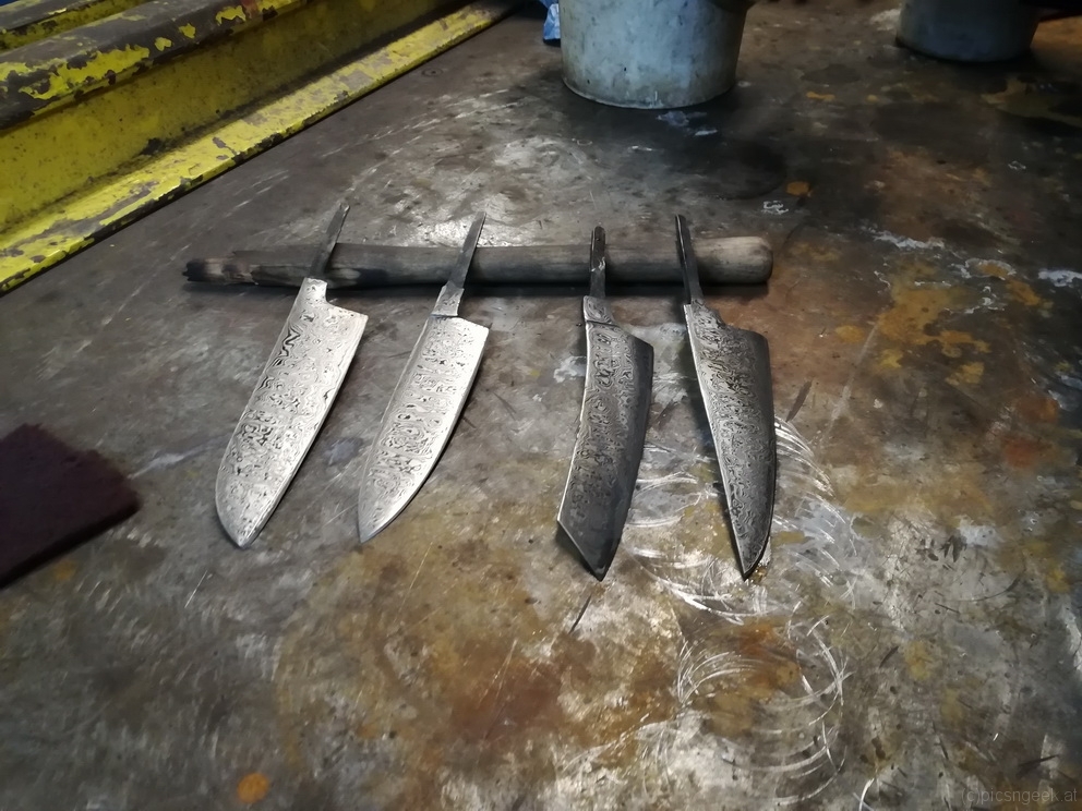 final blades after etching (including blades from others)