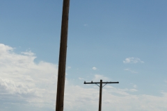 Way back, there was a road beneath the telegraph poles (Route 66)