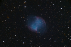 M27 2018-11-10 32x120s ISO3200 Sternwarte Steinberg - regim SigmaCombinedFiles color calibrated - processed in StarTools 3a