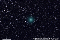 2018-11-28 Lachtal - Komet 46P Wirtanen - A99ii + 85mm f3,2 @ ISO1600 RegOnComet SigmaCombinedFiles levels gradient crop usm text
