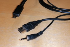 Finished charger and trigger cable