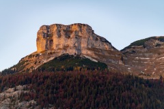 Loser in the last light of the day, Mountain next to Altaussee, Austria
