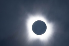 Eclipsed sun - outer corona