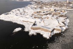 Suomenlinna fortress in winter