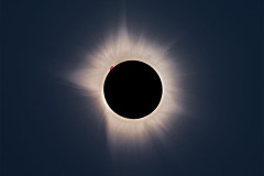 HDR Stack of multiple different exposures to reveal the corona